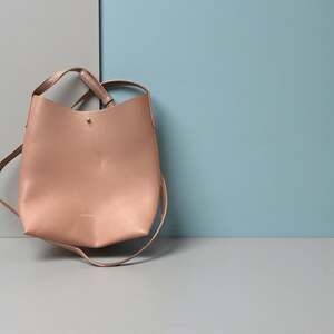 Samara Peony Pink Vegan Leather Crossbody Shoulder Bag